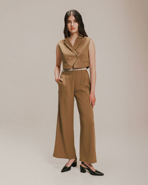 Pantalón Cintura Contraste